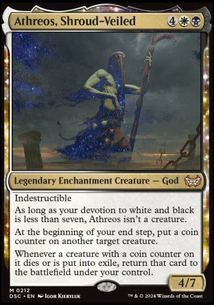 (212) Magic The Gathering Commander: Duskmourn: House of Horror Single: Athreos, Shroud-Veiled  Mythic