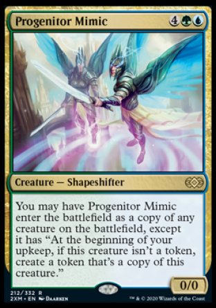 (212/332) Magic The Gathering Double Masters Single: Progenitor Mimic Holo Rare