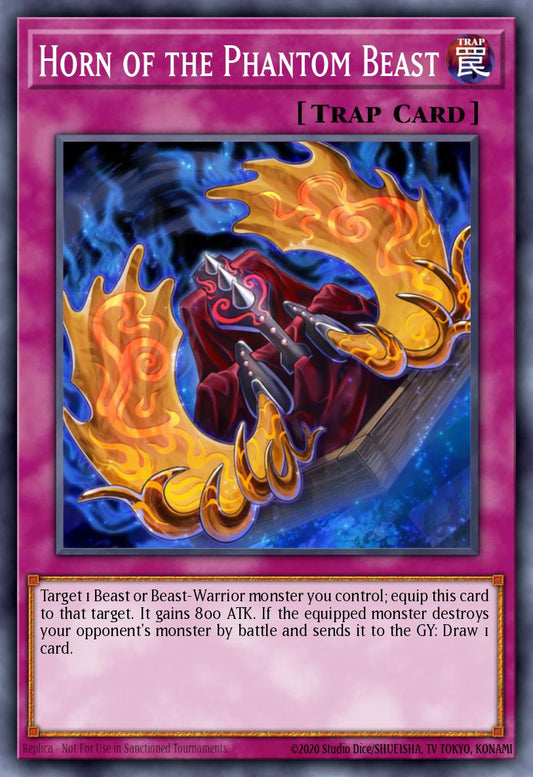 (241) YuGiOh TCG RA03: Quarter Century Bonanza Single: Horn of the Phantom Beast (V.2 - Quarter Century Secret Rare)  Quarter Century Secret Rare