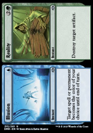 (213) Magic The Gathering Dominaria Remastered Single: Illusion // Reality  Uncommon