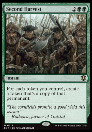 (213) Magic The Gathering Innistrad Remastered Single: Second Harvest  Rare