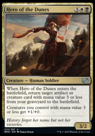 (213) Magic The Gathering The Brothers' War Single: Hero of the Dunes  Uncommon
