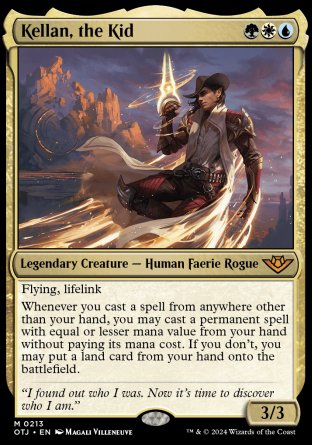 (213) Magic The Gathering Outlaws of Thunder Junction Single: Kellan, the Kid  Mythic