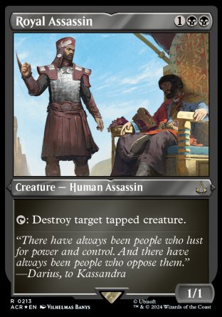 (213) Magic The Gathering Universes Beyond: Assassin's Creed: Extras Single: Royal Assassin (V.2)  Rare