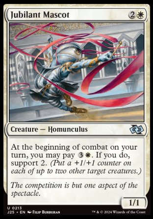 (213) Magic The Gathering Foundations Jumpstart Single: Jubilant Mascot  Uncommon