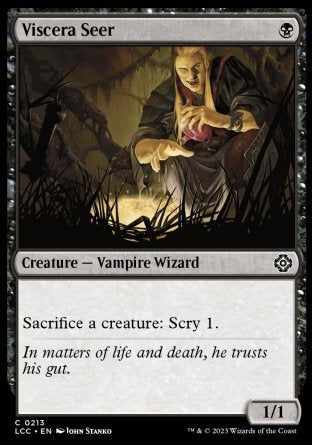 (213) Magic The Gathering Commander: The Lost Caverns of Ixalan Single: Viscera Seer  Common