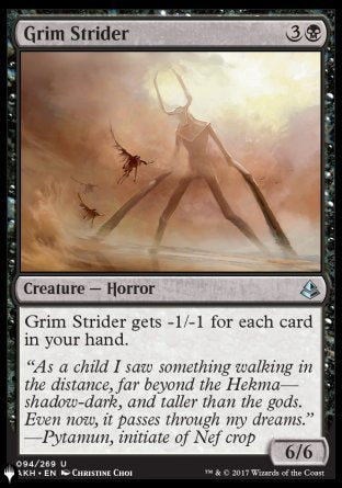 (094) Magic The Gathering The List Single: Grim Strider  Uncommon