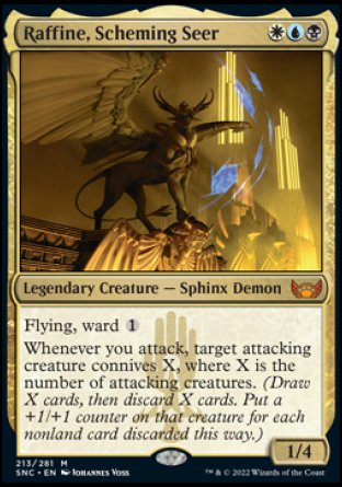 (213) Magic The Gathering Streets of New Capenna Single: Raffine, Scheming Seer  Mythic