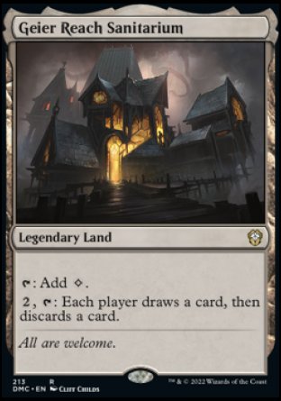 (213) Magic The Gathering Commander: Dominaria United Single: Geier Reach Sanitarium  Rare