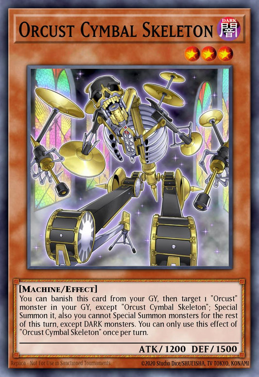 (084) YuGiOh TCG BLMM: Battles of Legend: Monster Mayhem Single: Orcust Cymbal Skeleton  Ultra Rare