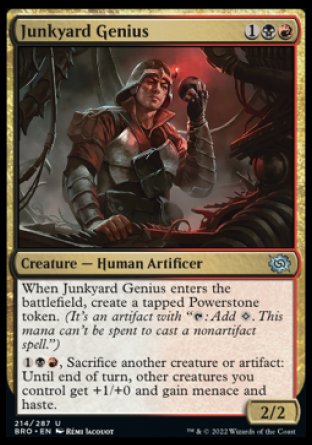 (214) Magic The Gathering The Brothers' War Single: Junkyard Genius  Uncommon