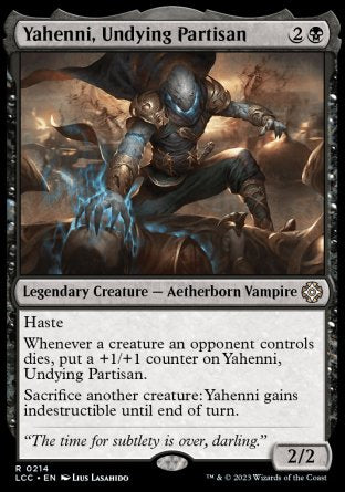 (214) Magic The Gathering Commander: The Lost Caverns of Ixalan Single: Yahenni, Undying Partisan  Rare