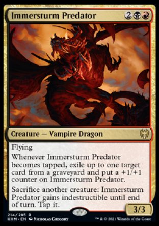 (214) Magic The Gathering Kaldheim: Promos Single: Immersturm Predator (V.2) Holo Rare