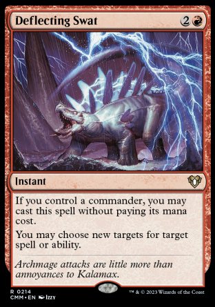 (214) Magic The Gathering Commander Masters Single: Deflecting Swat  Rare