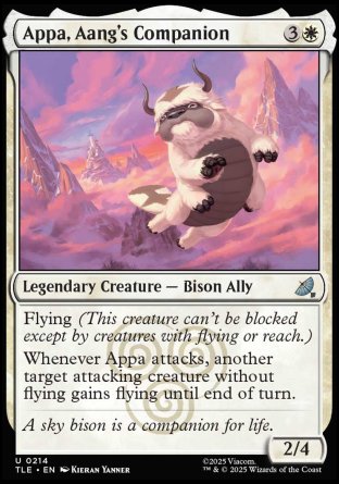 (214) Magic The Gathering Magic: The Gathering | Avatar: The Last Airbender: Eternal Single: Appa, Aang's Companion (V.1) Holo Uncommon