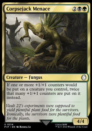 (214) Magic The Gathering Universes Beyond: Fallout Single: Corpsejack Menace  Uncommon