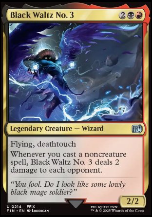 (214) Magic The Gathering Magic: The Gathering - FINAL FANTASY Single: Black Waltz No. 3  Uncommon