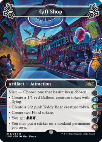 (214) Magic The Gathering Unfinity Single: Gift Shop (V.1)  Rare
