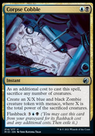 (214) Magic The Gathering Innistrad: Midnight Hunt Single: Corpse Cobble Holo Uncommon