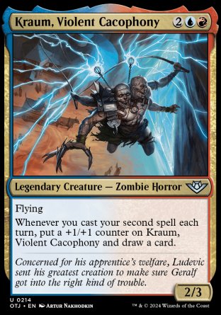 (214) Magic The Gathering Outlaws of Thunder Junction Single: Kraum, Violent Cacophony  Uncommon