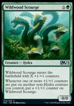 (214) Magic The Gathering Core 2021 Single: Wildwood Scourge  Uncommon