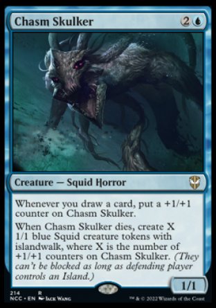 (214) Magic The Gathering Commander: Streets of New Capenna Single: Chasm Skulker  Rare