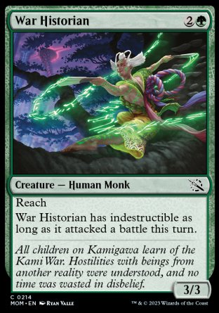 (214) Magic The Gathering March of the Machine Single: War Historian Holo Common