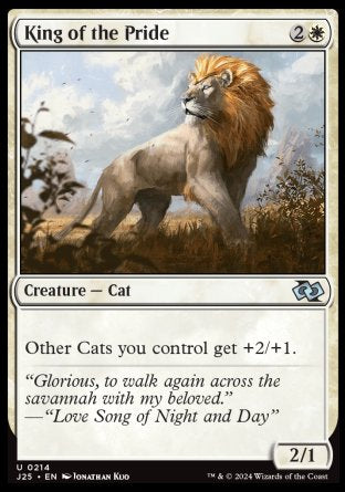 (214) Magic The Gathering Foundations Jumpstart Single: King of the Pride  Uncommon