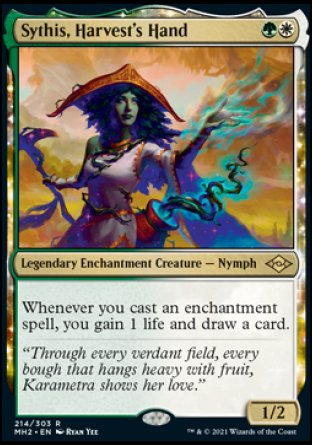 (214) Magic The Gathering Modern Horizons 2 Single: Sythis, Harvest's Hand Holo Rare