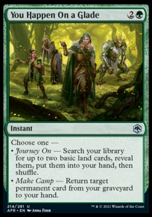(214) Magic The Gathering Adventures in the Forgotten Realms Single: You Happen On a Glade  Uncommon