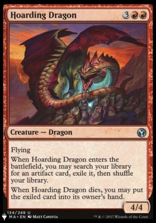 (134) Magic The Gathering The List Single: Hoarding Dragon  Uncommon