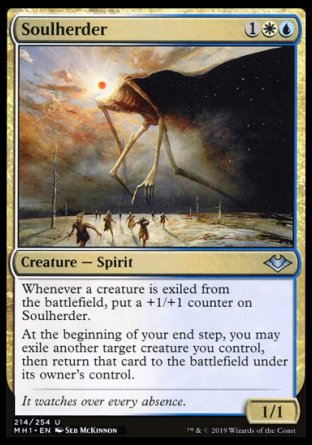 (214/254) Magic The Gathering Modern Horizons Single: Soulherder Holo Uncommon