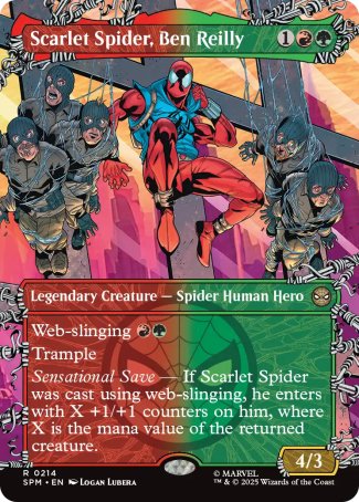 (214) Magic The Gathering Magic: The Gathering | Marvel's Spider-Man: Extras Single: Scarlet Spider, Ben Reilly  Rare
