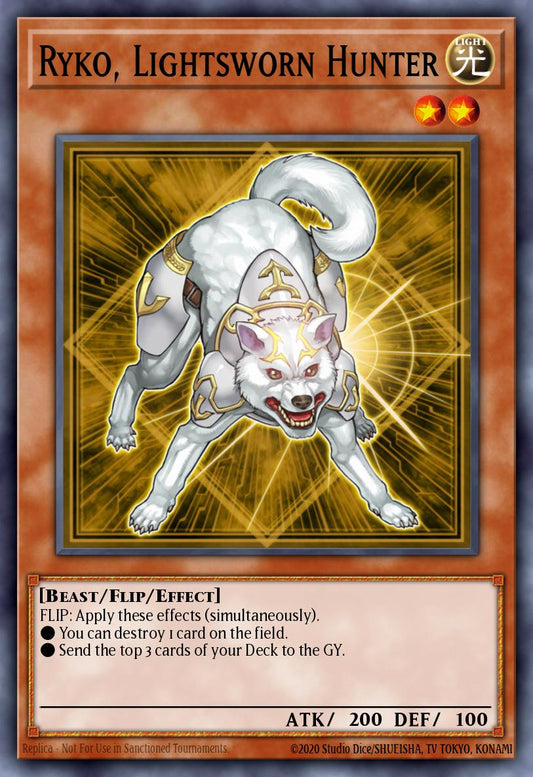 (022) YuGiOh TCG LODT: Light of Destruction Single: Ryko, Lightsworn Hunter (V.2 - Super Rare)  Super Rare
