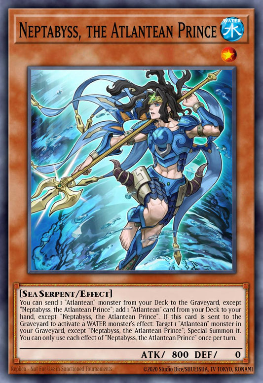 (013) YuGiOh TCG RA03: Quarter Century Bonanza Single: Neptabyss, the Atlantean Prince (V.6 - Collectors Rare)  Collectors Rare