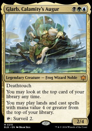 (215) Magic The Gathering Bloomburrow Single: Glarb, Calamity's Augur  Mythic