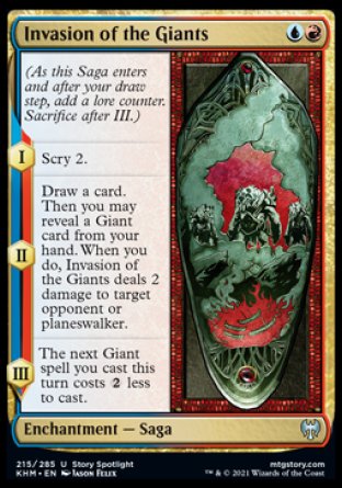 (215/285) Magic The Gathering Kaldheim Single: Invasion of the Giants  Uncommon