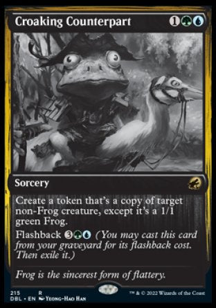 (215) Magic The Gathering Innistrad: Double Feature Single: Croaking Counterpart  Rare