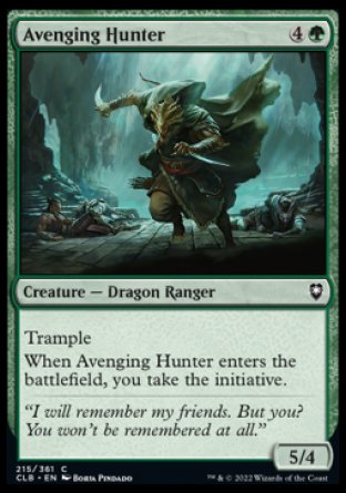 (215) Magic The Gathering Commander Legends: Battle for Baldur's Gate Single: Avenging Hunter  Common