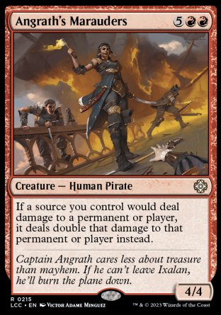 (215) Magic The Gathering Commander: The Lost Caverns of Ixalan Single: Angrath's Marauders  Rare