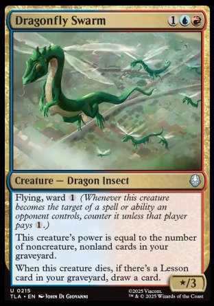 (215) Magic The Gathering Magic: The Gathering | Avatar: The Last Airbender Single: Dragonfly Swarm Holo Uncommon