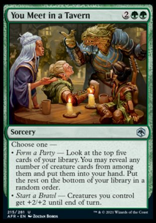 (215) Magic The Gathering Adventures in the Forgotten Realms Single: You Meet in a Tavern Holo Uncommon