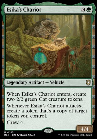 (215) Magic The Gathering Commander: Bloomburrow Single: Esika's Chariot  Rare