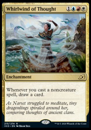 (215/274) Magic The Gathering Ikoria: Lair of Behemoths Single: Whirlwind of Thought Holo Rare
