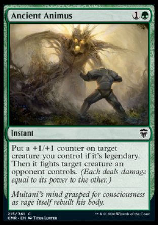 (215/361) Magic The Gathering Commander Legends Single: Ancient Animus Holo Common