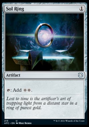 (215) Magic The Gathering Commander: Adventures in the Forgotten Realms Single: Sol Ring  Uncommon