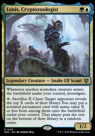 (215) Magic The Gathering Commander: Murders at Karlov Manor Single: Lonis, Cryptozoologist  Rare