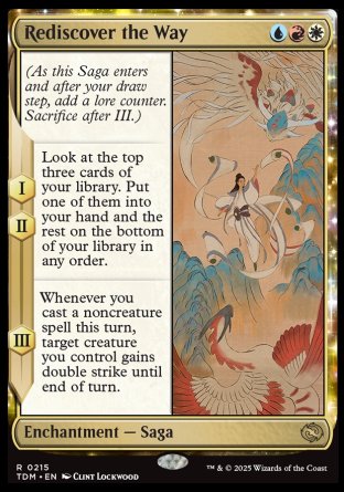 (215) Magic The Gathering Tarkir: Dragonstorm: Promos Single: Rediscover the Way (V.2)  Holo Rare