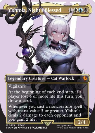 (215) Magic The Gathering Commander: Magic: The Gathering - FINAL FANTASY: Extras Single: Y'shtola, Night's Blessed (Surge Foil) Holo Mythic