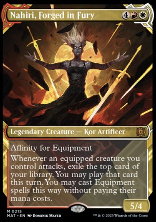 (215) Magic The Gathering March of the Machine: The Aftermath: Extras Single: Nahiri, Forged in Fury (V.4) Holo Mythic